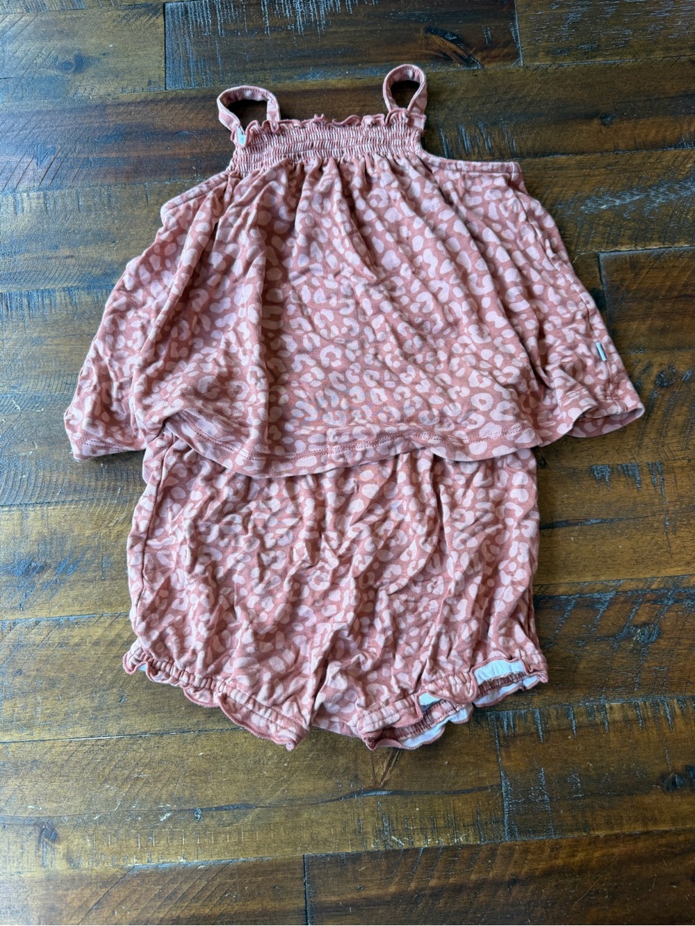 Little Sleepies Mauve Pink Leopard Print Matching Set